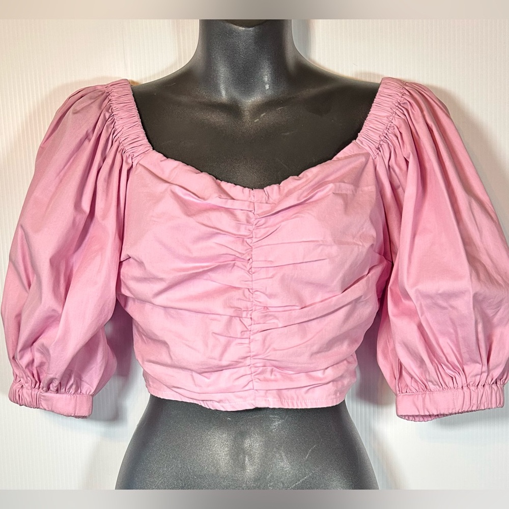 Abercrombie & Fitch Pink Cropped Top Size XS - Picture 4 of 13
